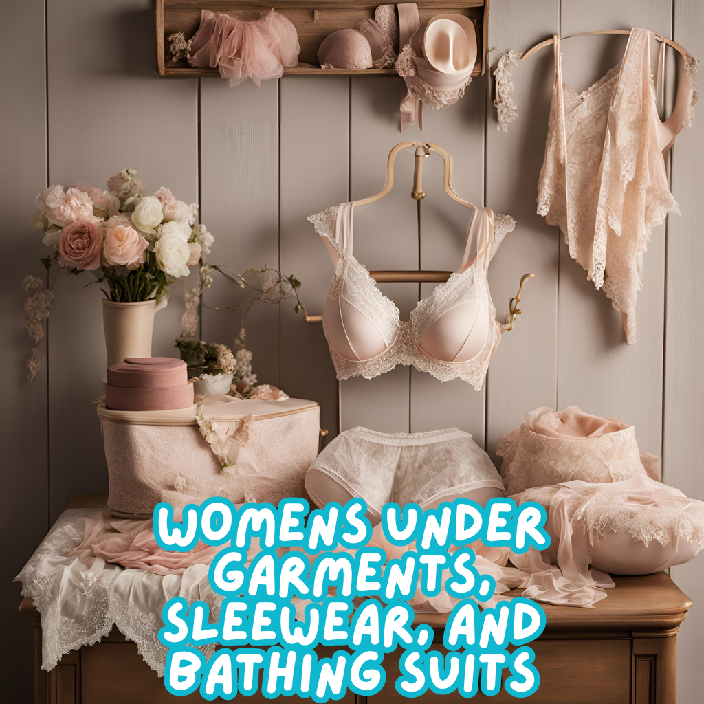 Bras, Under Garments, Bathing Suits, and Sleepwear