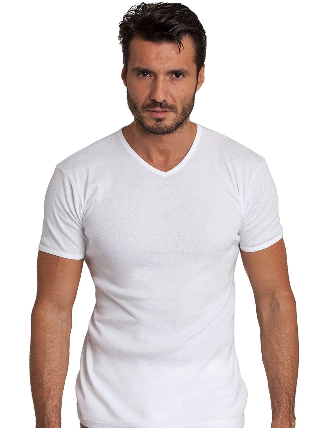 Men's 100% Cotton V - Neck T-Shirt