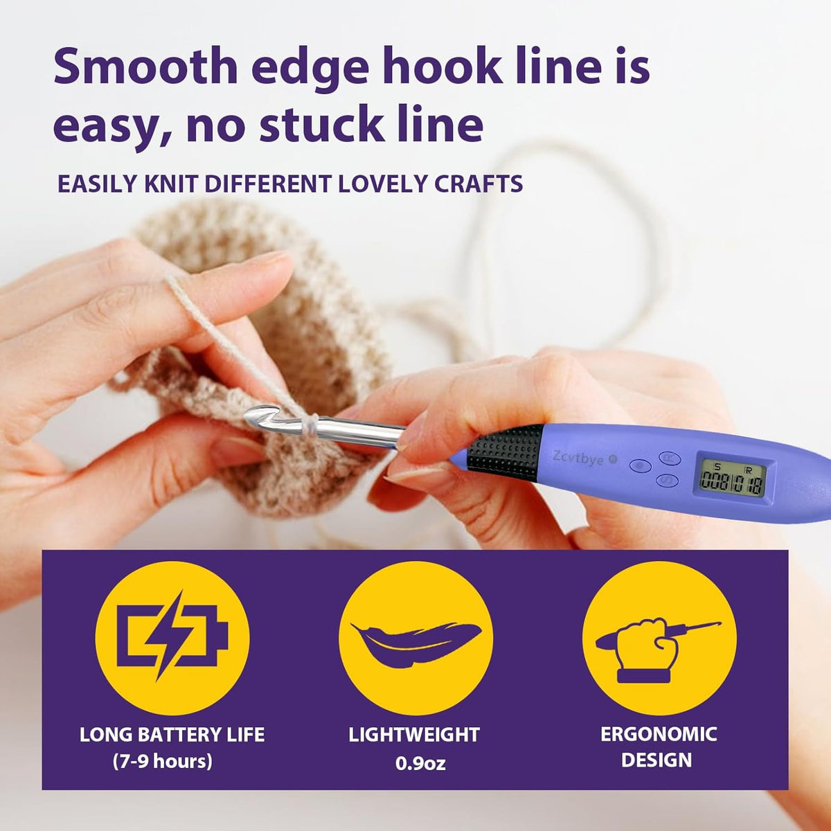 Lighted Crochet Hook Set